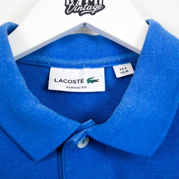 Lacoste Classic Fit Blue Small Logo Polo Shirt (Medium) - Picture 4 of 4
